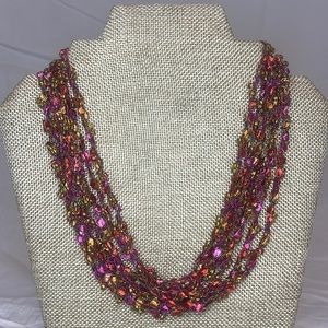 Silk thread Multi-layer necklace